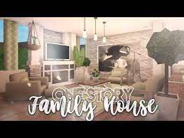 Roblox Bloxburg One Story Family House House Build Youtube Modern House Floor Plans Big Living Rooms Family House