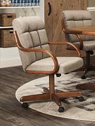 Amazon Com Caster Chair Company Camile Swivel Tilt Caster Arm Chair In Toast Tweed Fabric Chairs Caster Chairs Upholstered Arm Chair Chair