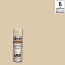 Rust Oleum Professional 15 Oz High Performance Enamel Gloss Almond Spray Paint 6 Pack 7570838 The Home Depot Enamel Spray Paint Rustoleum Gloss Spray Paint