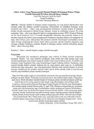 Menurut guru disiplin, masalah ini terjadi daripada beberapa faktor. Top Pdf Disiplin Pelajar 1library
