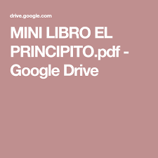 El principito vive en un pequeño. Mini Libro El Principito Pdf Google Drive Mini Libros El Principito Pdf Oposiciones Educacion