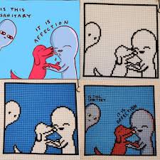 Made One Of My Favorite Strange Planet Panels Into A Cross Stitch Piece By Cl3ver1 Cross Stitch Cross Stitch Funny Cross Stitch Embroidery