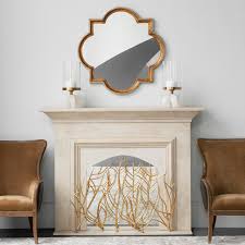 Duluth df300l forge ventless wall gas fireplace. Uttermost Gold Branches Decorative Fireplace Screen Contemporary Fireplace Screens By Buildcom Houzz