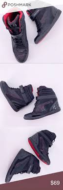 Adidas Neo Selena Gomez Super Wedge High Top Shoes Black Metallic Excellent Condition No Flaws Style F38077 Size 8 Sold Adidas Neo High Top Shoes Top Shoes