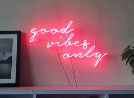 Good Vibes Only Neon Art Handmade Sign Visual Artwork Home Wall Decor Light Light Up Letters Can Be Per Wall Decor Lights Neon Room Decor Neon Sign Bedroom