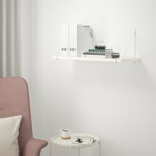 Peut tre installe dans un look minimaliste sobre color white rparation des fins de. Bergshult Pershult Etagere Murale Blanc Blanc 80x30 Cm Ikea