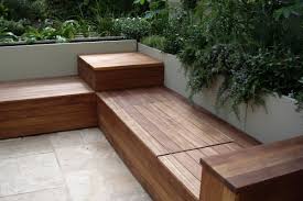 One added benefit is that you can add storage to the design, blending an extra dose of functionality into the mix. Deck Bench With Storage Outdoor Bench Seating Deck Storage Bench Deck Bench