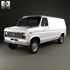3d Model Of Ford E Series Econoline Cargo Van 1986 Cargo Van Ford E Series Ford Van