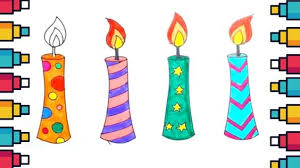 How To Draw Candles Step By Step Easy Drawing Candles Kids Candle Drawing Candle Illustration Realistic Candles