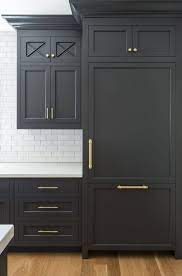 Matte Black Cabinets With Gold Hardware Timeless Kitchen Kitchen Renovation Black Kitchen Cabinets