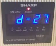 Sharp JH1600 Inverter D-27 Fault | Gold Coast Solar Power ...
