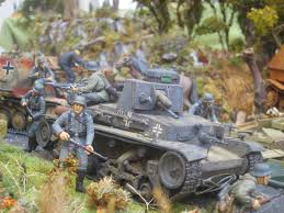 It was created to get the player excited about upgrading their assault teams on the strategy side of the game. Pin By William Wilson On Diorama Military Diorama Model Hobbies Diorama