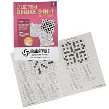 Crossword puzzle books large print. 4imprint Com Deluxe Large Print Puzzle Book 145959