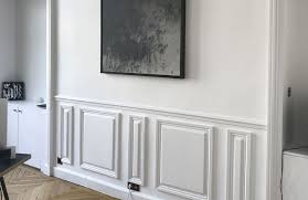 soubassement de style haussmannien deco maison decoration maison escalier peint