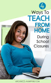 4 Ways To Teach From Home During School Closures Around The Kampfire In 2020 Online Teaching School Closures Distance Learning
