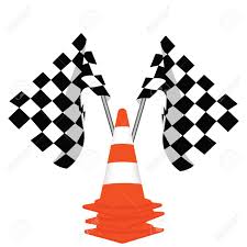 Signal d'interruption d'une course, ralentir, ne plus dépasser, rouler à allure réduite. Drapeaux De Course Cones De Circulation Drapeau De Depart Drapeau De Finition Banque D Images Et Photos Libres De Droits Image 90372757