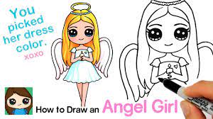 Entdecke rezepte, einrichtungsideen, stilinterpretationen und andere ideen zum ausprobieren. How To Draw An Angel Cute Girl Youtube