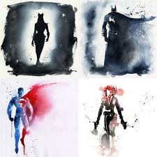 Superhero Watercolor Art Prints Watercolor Art Prints Art Splatter Art