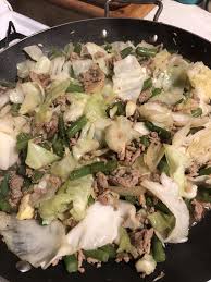 Low Carb Ground Turkey With Cabbage Green Beans And Mushrooms Turkey Recipes Green Beans Stuffed Mushrooms