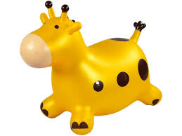 Skoczek żyrafa/krowa dmuchana 50cm/12 - ggv.chh.pl