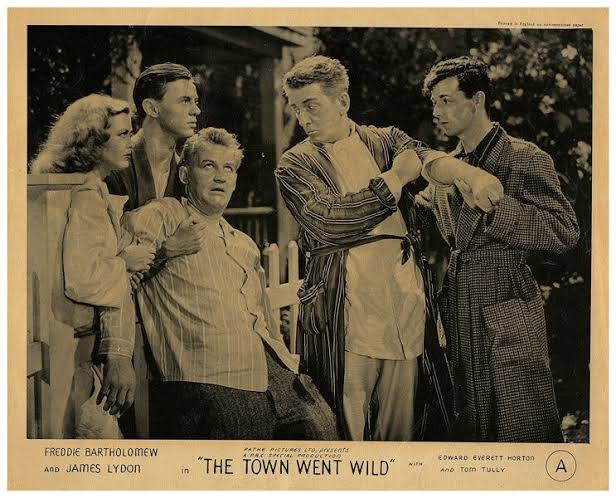 The Town Went Wild Original Lobby Card Freddie Bartholomew Edward Everett  Horton