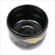 Black Raku Matcha Tea Bowl Fujisan Fujiyama Mt Fuji Shoraku Sasaki Matchajp