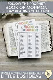 free 90 day book of mormon reading challenge printable