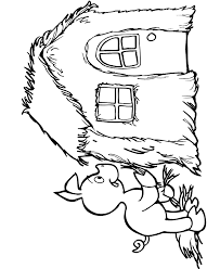 the three little pigs coloring page building straw house three little pigs little pigs three little pigs houses the three little pigs coloring page