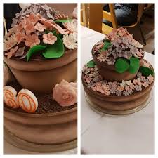 Blumentopf Fondant Torte Zum 60 Geburtstag Meiner Lieben Mama By Catia Sisters Motivtorten Fondant Torten Torten