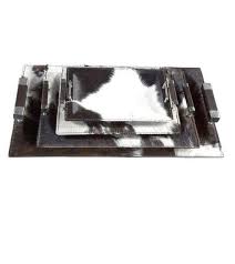 Tray decor with handles for coffee table serving tray dining breakfast in bed kitchen tray platter. 11 Leather Trays Ideas Leather Tray Coffee Table Decor Tray Breakfast Tray Decor