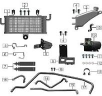 #16 - Water pipe assembly III fits RX1E Radiator
