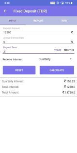 Hence fd calculators only calculate for single rate of annualized interest. Fd Calculator Tdr Sdtr App Deposit App Development