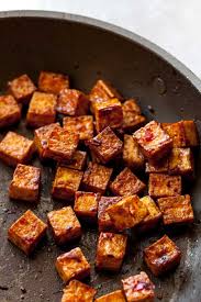 Crispy Asian Glazed Tofu 5 Ingredients Recipe Firm Tofu Recipes Tofu Recipes Ingredients Recipes