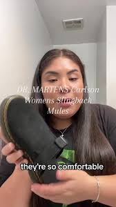 They feel like weighted slippers lol for the record they’re the DR. MARTENS  Carlson Womens Slingback Mules #docmartens #docmarten #mules  #docmartensfits #comfyoutfits #comfyshoes
