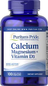 Many calcium supplements also contain vitamin d. Calcium Magnesium Plus Vitamin D 100 Capsules Calcium Magnesium Puritan S Pride