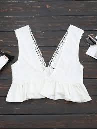 Black And White Striped Tank Top Dress Ruffles Lace Trim Cropped Tank Top White S Lace Top Dress Crop Top Outfits Cropped Tank Top