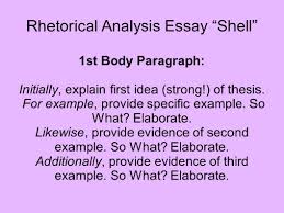 But, do you know how to write a textual analysis essay? Rhetorical Analysis Essay Shell Ppt Video Online Download