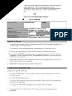 Business development manager job description and person specification job title business development manager reporting to director of income generation key relationships internal: Job Description And Person Specification Office And Finance Manager Employment Occupational Safety And Health