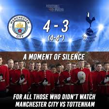 Tottenham vs man city summary: Uefa Champions League Manchester City Vs Tottenham Hotspurs What A Game A Moment Of Silence For All Those Who Didn T Watch Manchester City Vs Tottenham
