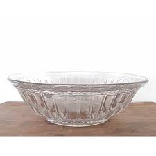 Beautiful and excellent condition, see on the photos. Coupe A Fruits Saladier En Verre Transparent Cisele Art Deco