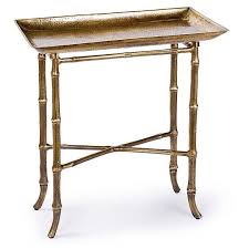 Nickel Bamboo Tray Table By Regina Andrew Available In Nickel Or Antique Brass Brass Tray Table Bamboo Table Coffee Table Rectangle