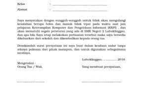 Dan bisanya kita akan disuruh untuk membuat surat pernyataan, yang mana isinya kita mengakui kesalahan dan tak akan mengulanginya lagi. Contoh Surat Pernyataan Tidak Akan Mengulangi Kesalahan Lagi Bagi Contoh Surat