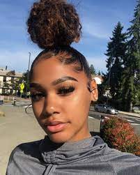 Pin By Claudia On Cute Hair Buns Slick Hairstyles Natural Hair Styles Easy Natural Hair Styles