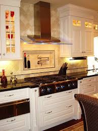 Backsplash With Shelf Built In Above Range Google Search Kitchen Design Small Small Kitchen Kitchen Design Color