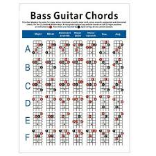 bass guitar chord chart william bay 1 99 picclick