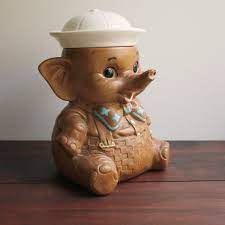Vintage 1960 Twin Winton Cookie Jar Elephant With Sailor Cap Cookie Jars Vintage Antique Cookie Jars Cookie Jars Find twin winton from a vast selection of cookie jars.