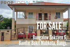 Ainie.mohon bantuan rakan rakan semua semoga allah membalas kebaikan korang area : Bungalow For Sale In Seksyen 6 Bandar Bukit Mahkota By Mr Shazlee Propsocial
