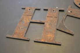 Rustic Metal Letters 6 Rusty Rusted Sign Letter Custom Etsy In 2021 Metal Wall Letters Metal Letters Custom Metal Signs