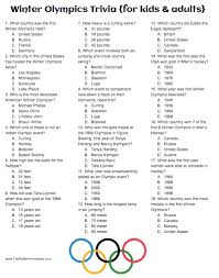 Maybe you're looking to explore the country and learn about it while you're planning for or dreaming about a trip. The Rotter Homestead Winter Olympics Trivia Free Printable