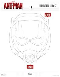 Maska batmana do druku : Marvel Ant Man Printable Maze Mama Likes This Ant Man Ant Man Movie Ant Man Mask